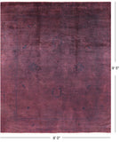 Overdyed Full Pile Hand Knotted Wool Rug - 8' 0" X 9' 5" - Golden Nile