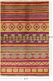 Tribal Moroccan Hand Knotted Wool Rug - 6' 3" X 9' 3" - Golden Nile
