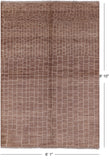 Brown Moroccan Handmade Rug - 6' 1" X 8' 10" - Golden Nile
