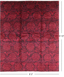 Full Pile Overdyed Handmade Wool Area Rug - 8' 2" X 9' 10" - Golden Nile