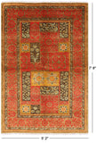 William Morris Hand Knotted Wool Area Rug - 5' 2" X 7' 8" - Golden Nile