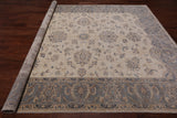 Ivory Peshawar Handmade Wool Rug - 8' 4" X 9' 10"