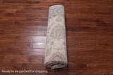 Ivory Peshawar Handmade Wool Rug - 8' 4" X 9' 10"
