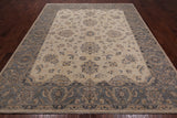 Ivory Peshawar Handmade Wool Rug - 8' 4" X 9' 10"