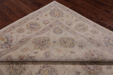 Ivory Peshawar Washed Out Handmade Wool Rug - 8' 2" X 10' 1"