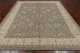Grey Peshawar Hand Knotted Wool Rug - 8' 3" X 10' 2"