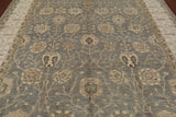 Grey Peshawar Hand Knotted Wool Rug - 8' 3" X 10' 2"