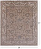 Peshawar Hand Knotted Wool Rug - 8' 0" X 9' 7" - Golden Nile