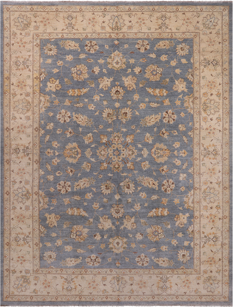 Peshawar Handmade Wool Rug - 9' 0" X 11' 9"