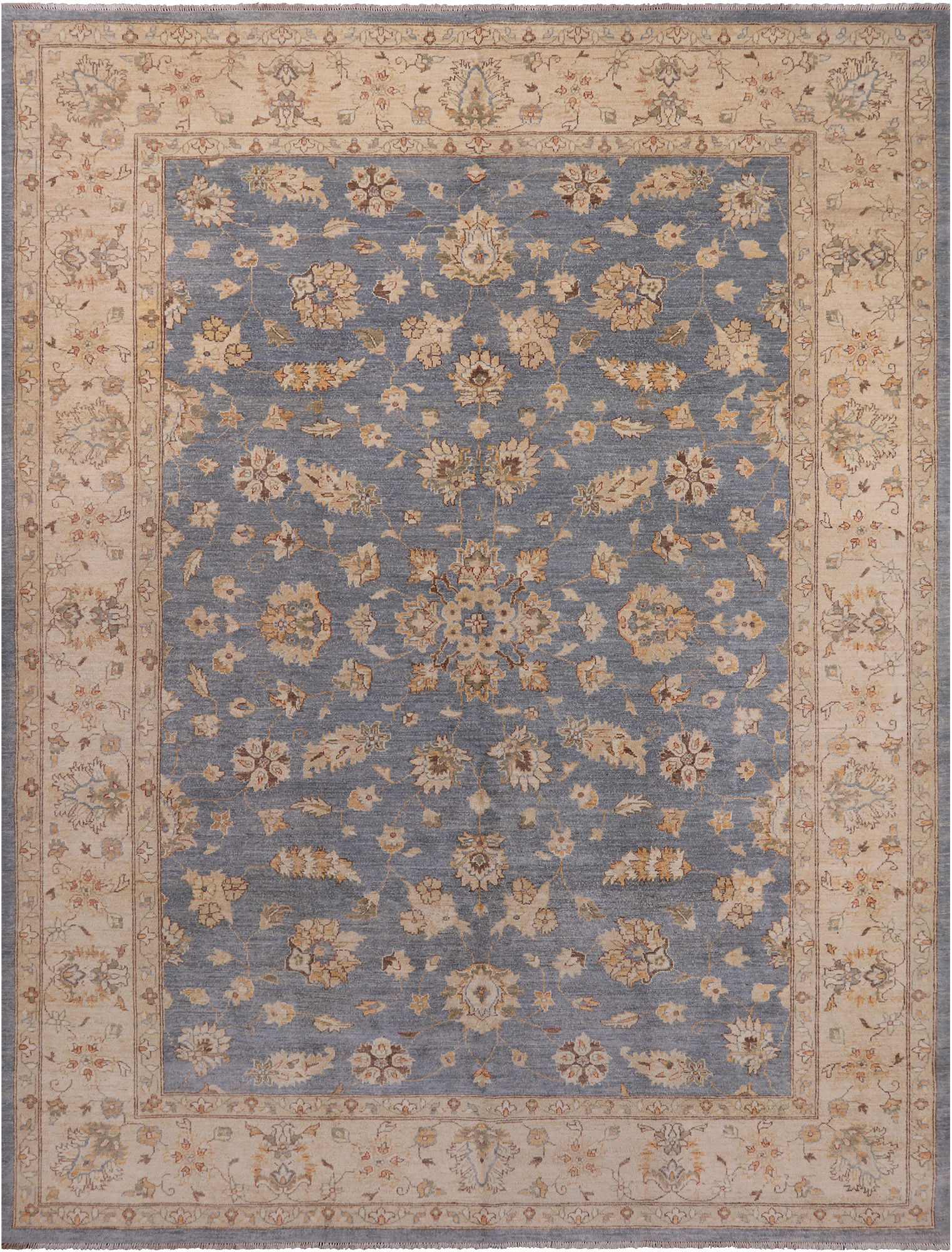 Peshawar Handmade Wool Rug - 9' 0" X 11' 9"