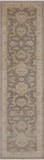 Grey Peshawar Hand Knotted Wool Runner Rug - 2' 8" X 9' 10"