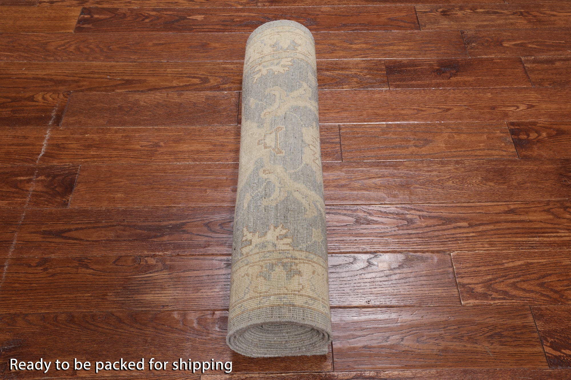 Grey Peshawar Hand Knotted Wool Runner Rug - 2' 8" X 9' 10"
