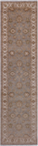 Grey Peshawar Hand Knotted Wool Runner Rug - 2' 7" X 9' 7"