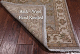 Grey Peshawar Hand Knotted Wool Runner Rug - 2' 7" X 9' 7"