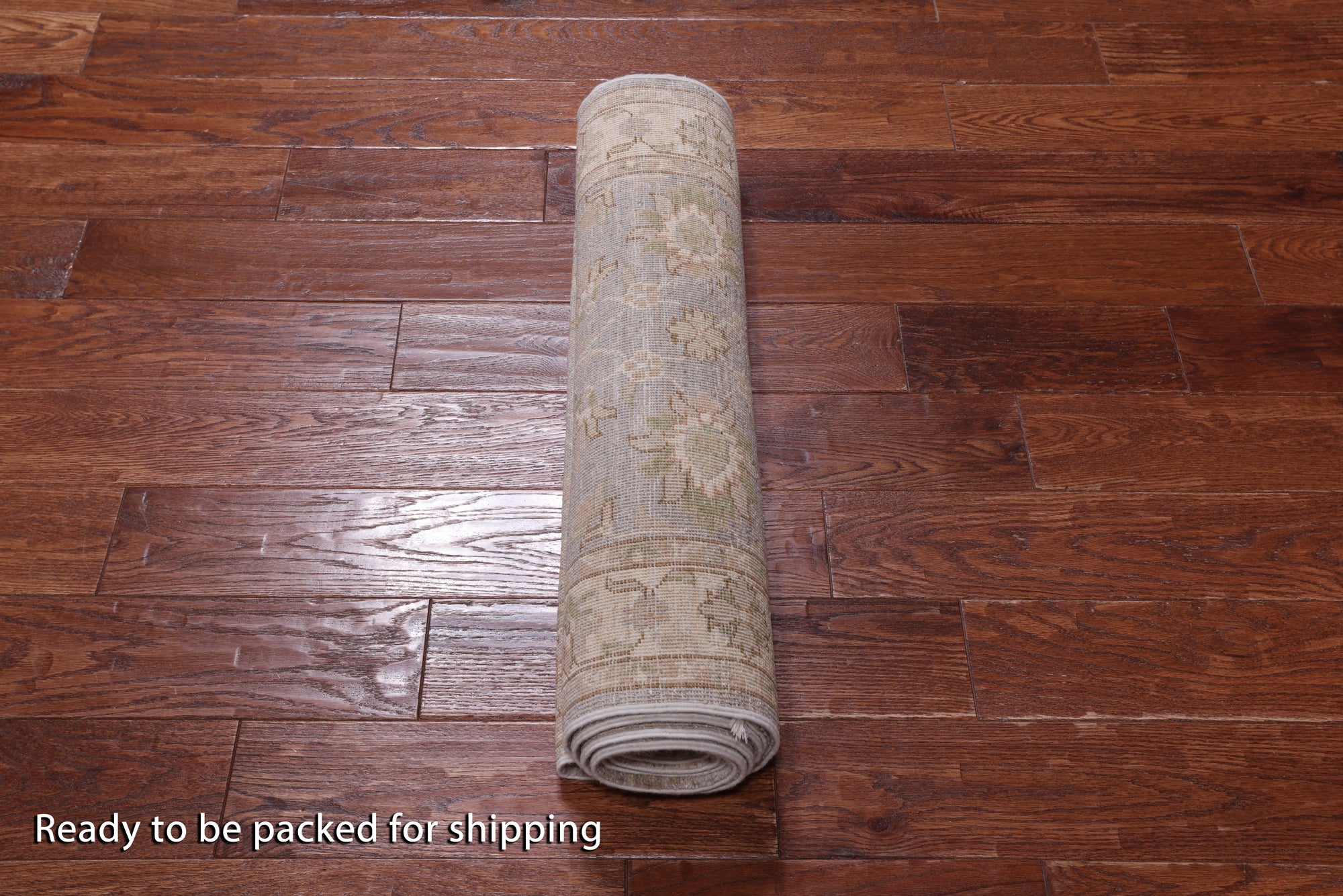 Grey Peshawar Hand Knotted Wool Runner Rug - 2' 7" X 9' 7"