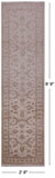 Ivory Peshawar Handmade Wool Runner Rug - 2' 6" X 9' 9" - Golden Nile