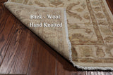 Ivory Peshawar Handmade Wool Runner Rug - 2' 6" X 9' 9"
