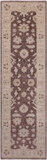 Brown Peshawar Hand Knotted Runner Rug - 2' 9" X 9' 7"