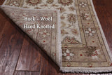 Ivory Peshawar Handmade Wool Runner Rug - 2' 6" X 9' 6"