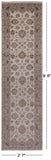 Ivory Peshawar Handmade Wool Runner Rug - 2' 7" X 9' 8" - Golden Nile