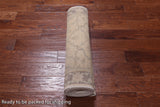 Ivory Peshawar Hand Knotted Runner Rug - 2' 8" X 9' 7"