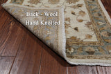 Ivory Peshawar Hand Knotted Wool Runner Rug - 2' 6" X 9' 9"