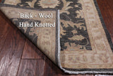 Grey Peshawar Handmade Wool Runner Rug - 2' 8" X 9' 9"