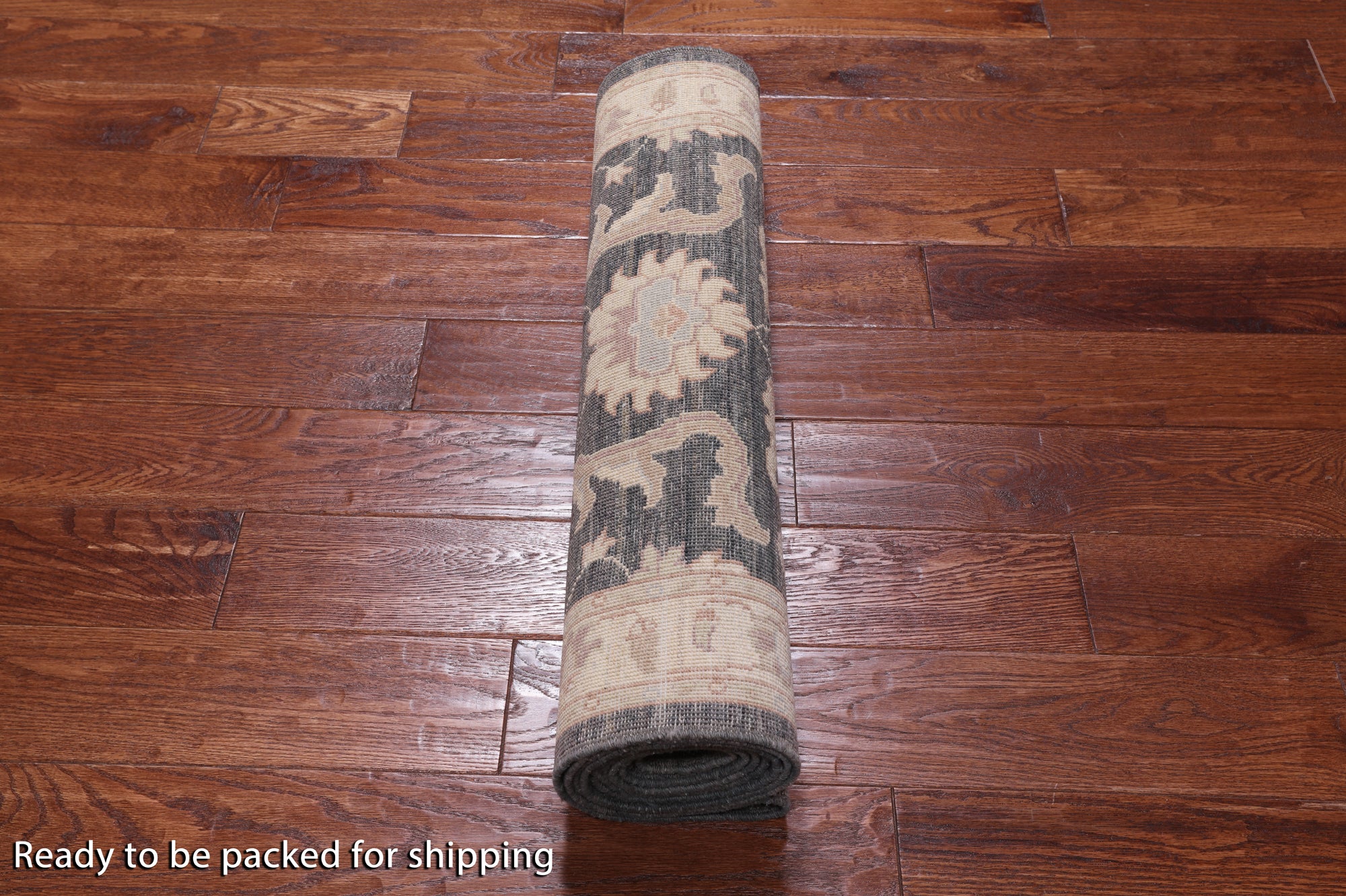 Grey Peshawar Handmade Wool Runner Rug - 2' 8" X 9' 9"