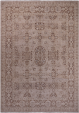 Ivory Peshawar Handmade Wool Area Rug - 8' 10" X 12' 4"