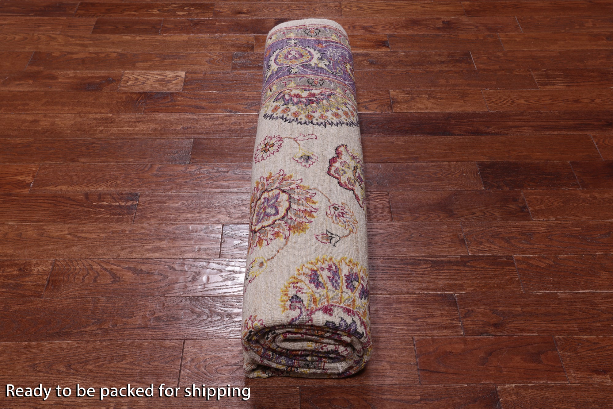 Ivory Fine Serapi Handmade Rug - 8' 2" X 10' 2"
