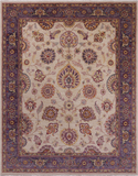 Ivory Fine Serapi Handmade Rug - 8' 2" X 10' 2"