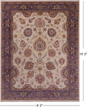 Ivory Fine Serapi Handmade Rug - 8' 2" X 10' 2"