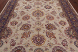 Ivory Fine Serapi Handmade Rug - 8' 2" X 10' 2"