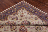 Ivory Fine Serapi Handmade Rug - 8' 2" X 10' 2"