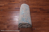 SUPER SALE Modern Handmade Wool & Silk Rug - 6' 1" X 8' 10"