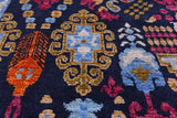 William Morris Hand Knotted Wool Area Rug - 7' 10" X 10' 1'' - Golden Nile
