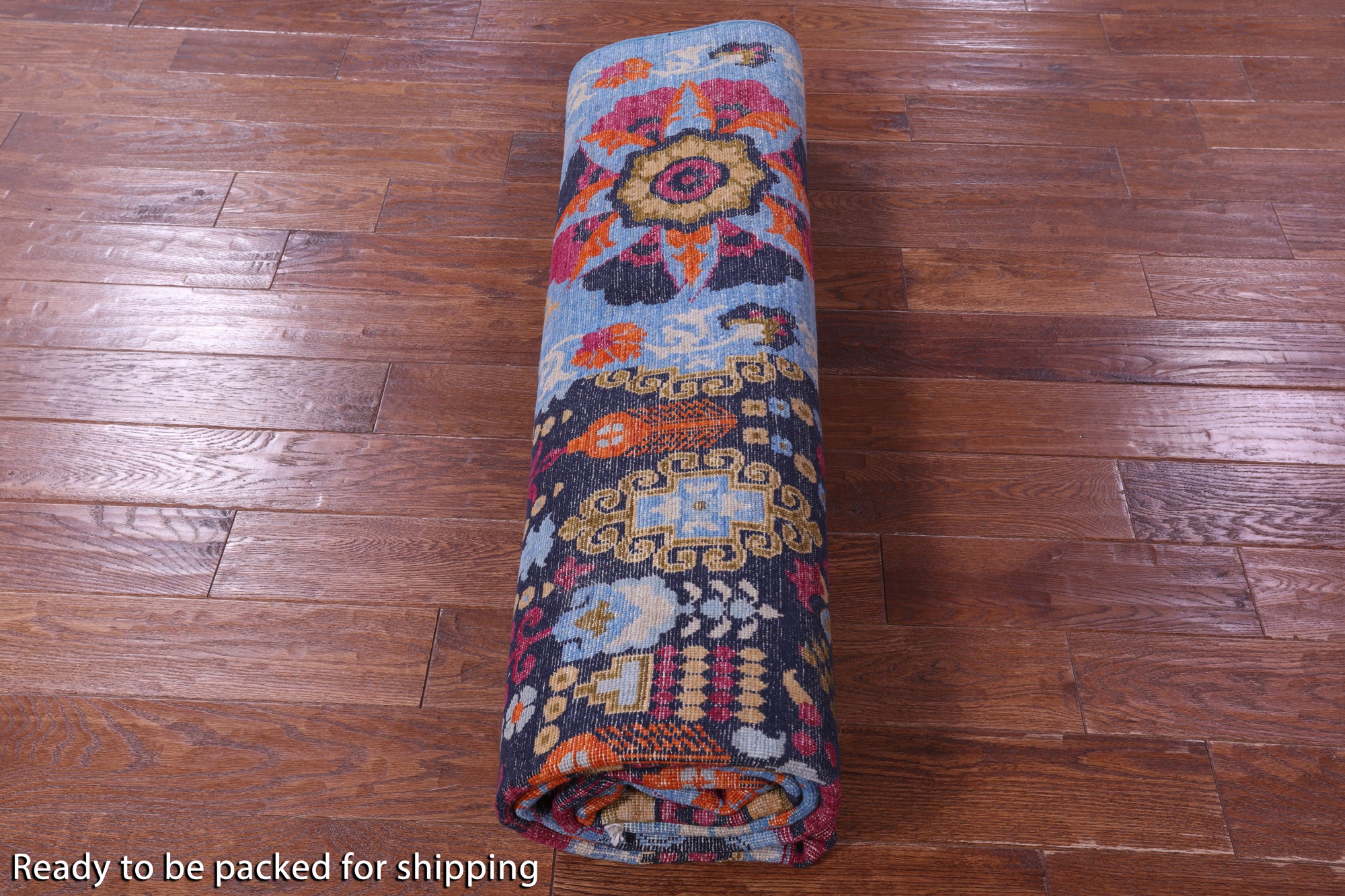 William Morris Hand Knotted Wool Area Rug - 7' 10" X 10' 1'' - Golden Nile