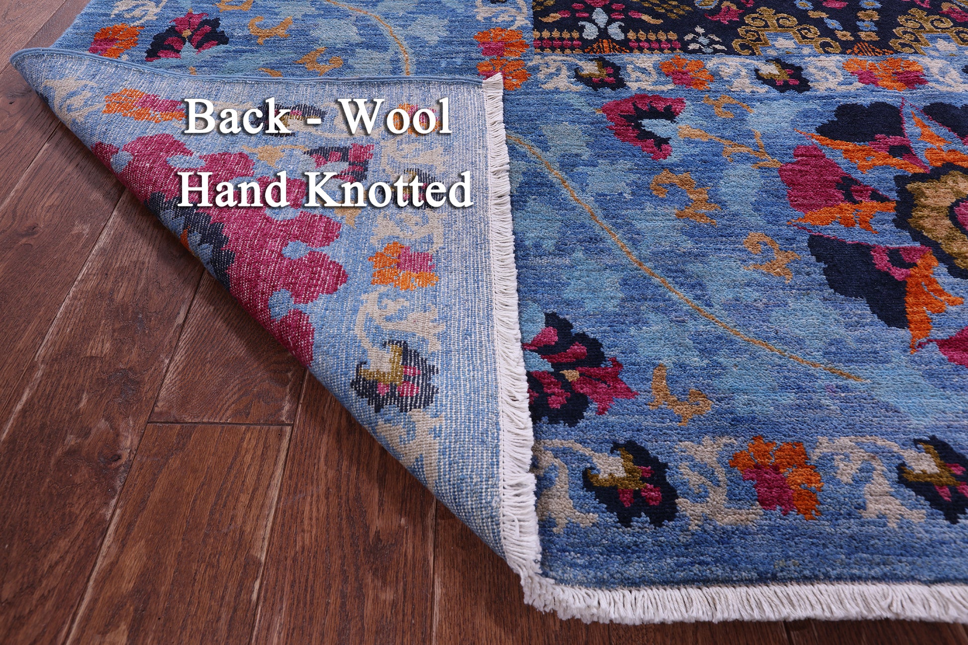 William Morris Hand Knotted Wool Area Rug - 7' 10" X 10' 1'' - Golden Nile