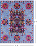 William Morris Hand Knotted Wool Area Rug - 7' 10" X 10' 1'' - Golden Nile