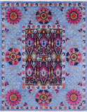 William Morris Hand Knotted Wool Area Rug - 7' 10" X 10' 1'' - Golden Nile