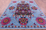 William Morris Hand Knotted Wool Area Rug - 7' 10" X 10' 1'' - Golden Nile