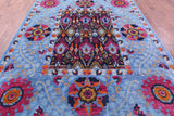 William Morris Hand Knotted Wool Area Rug - 7' 10" X 10' 1'' - Golden Nile