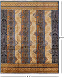 William Morris Hand Knotted Wool Rug - 8' 1" X 9' 11" - Golden Nile
