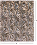 William Morris Handmade Wool Rug - 8' 1" X 10' 1" - Golden Nile