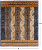 William Morris Handmade Wool Rug - 8' 3" X 9' 11" - Golden Nile