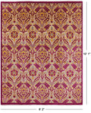 William Morris Handmade Wool Rug - 8' 2" X 10' 1" - Golden Nile
