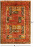 William Morris Handmade Wool Rug - 6' 2" X 8' 8" - Golden Nile