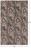William Morris Handmade Wool Rug - 6' 0" X 9' 3" - Golden Nile