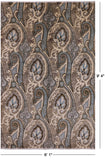 William Morris Hand Knotted Wool Rug - 6' 1" X 9' 4" - Golden Nile