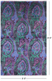William Morris Hand-Knotted Wool Rug - 5' 0" X 8' 0" - Golden Nile